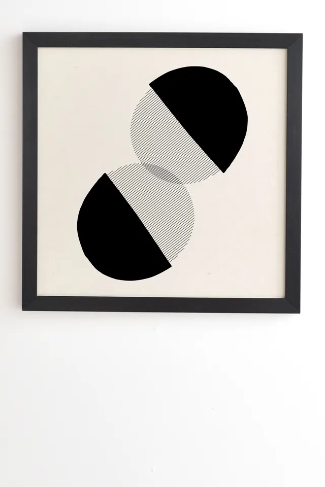 Approach by Rose Beck - Framed Wall Art Basic Black 20" x 20"