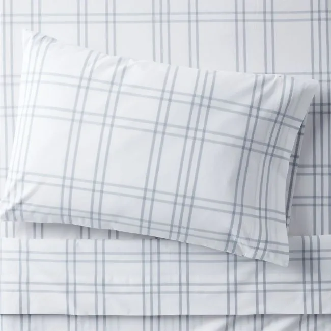 Stax Blue 100% Organic Cotton Kids Twin Sheet Set