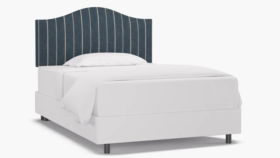 Camelback Headboard, Indigo Fritz, Full