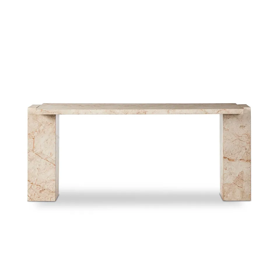 Romano Console Table - Desert Taupe Marble