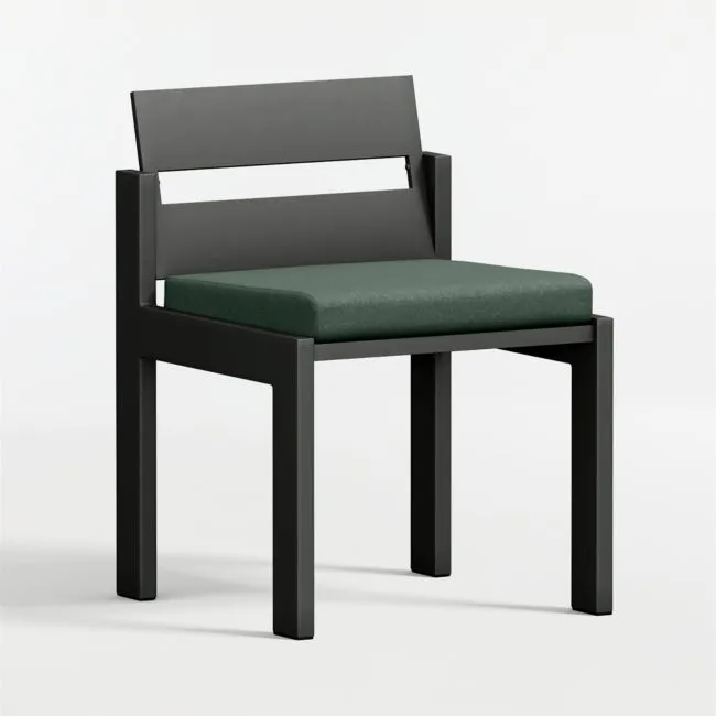 Walker Metal Outdoor Dining Chair with Cast Ivy Sunbrella ® Cushions