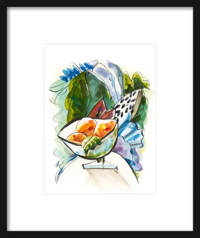 Still life with oranges by Becky Aubry for Artfully Walls