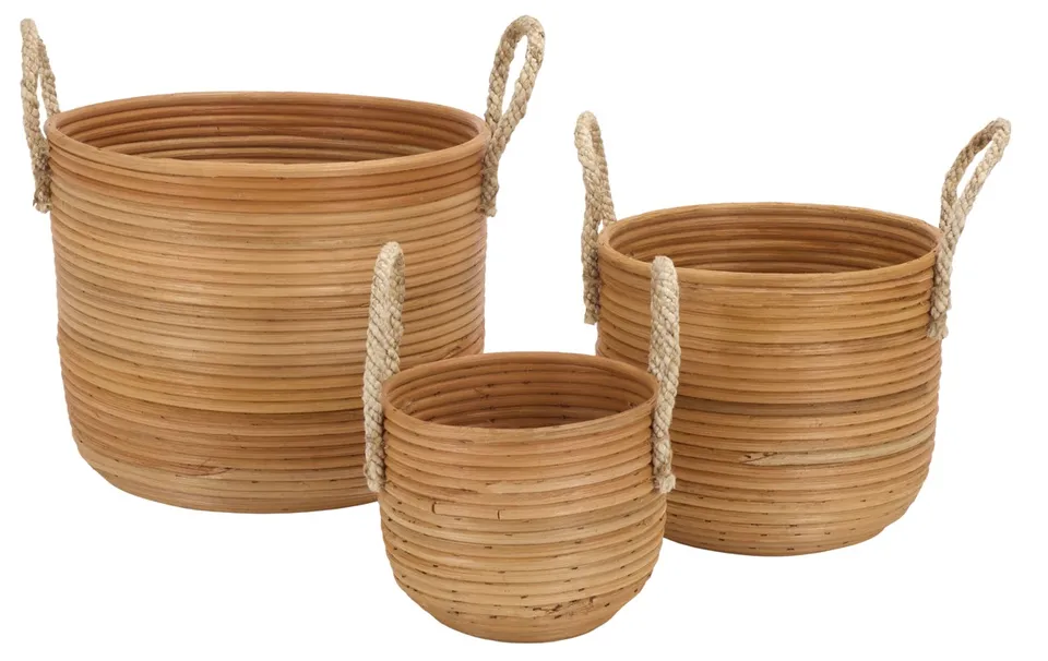 Grenley Basket, Set of 3 - Natural