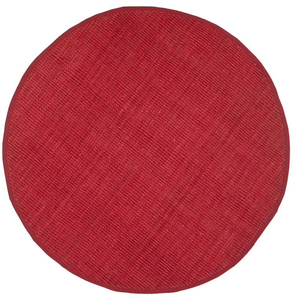 Arlo Home Hand Woven Area Rug, NF730D, Red,  4' X 4' Round