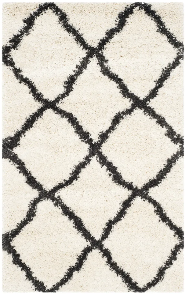 Arlo Home Woven Area Rug, SGB489B, Ivory/Charcoal,  3' X 5'