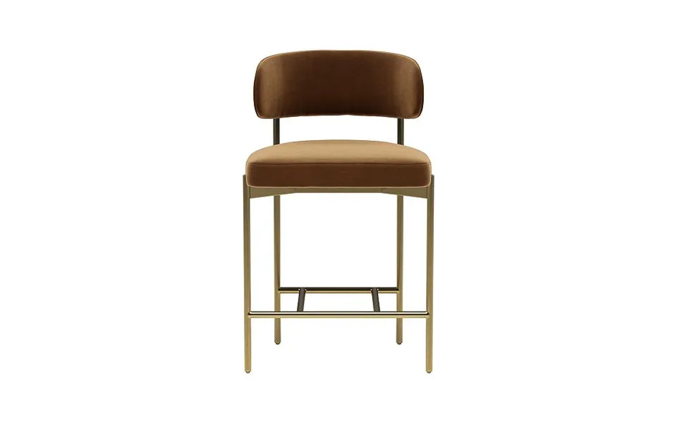 Hollis Metal Framed Upholstered Counter Stool