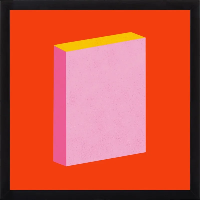 Color Books 3, Scarlet, Pink & Gold by Jessica Poundstone for Artfully Walls