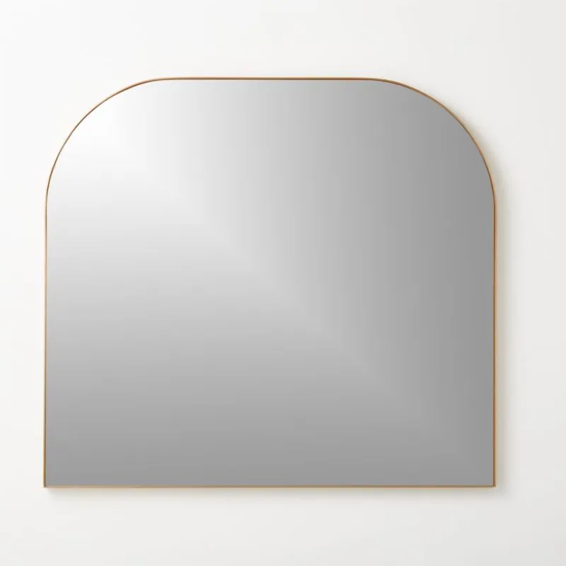 Infinity Brass Mantel Wall Mirror 42"x37"