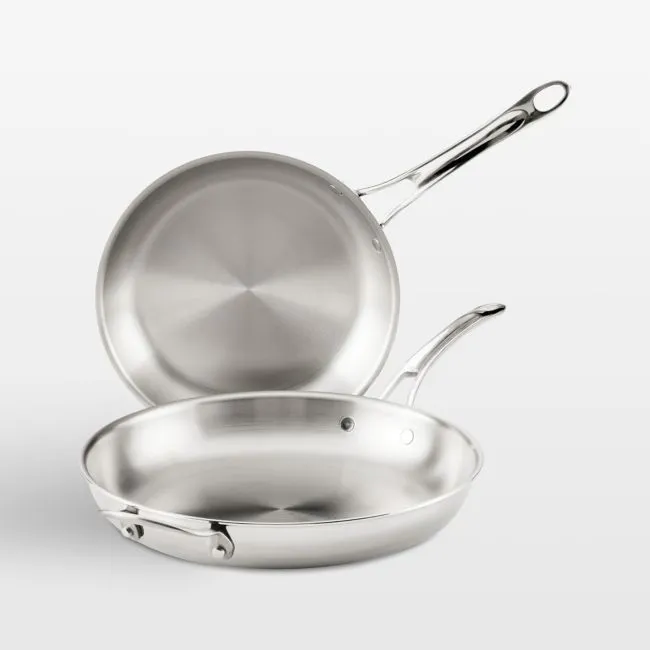 Anolon ® Everlast Stainless Steel Tri-Ply 10" & 12.5" Fry Pan Set