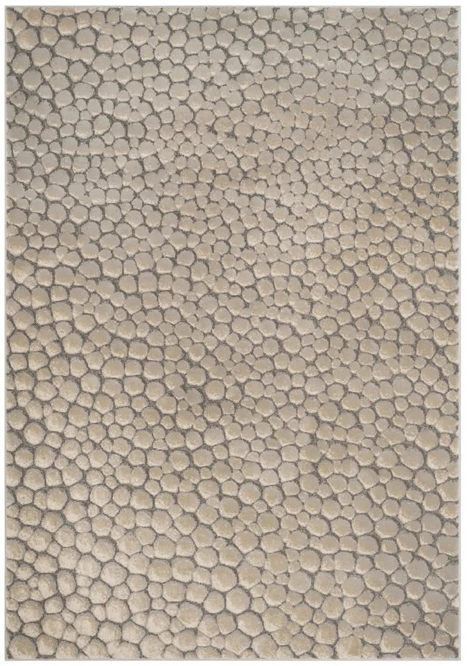 Arlo Home Woven Area Rug, MDW174B, Beige,  4' X 6'