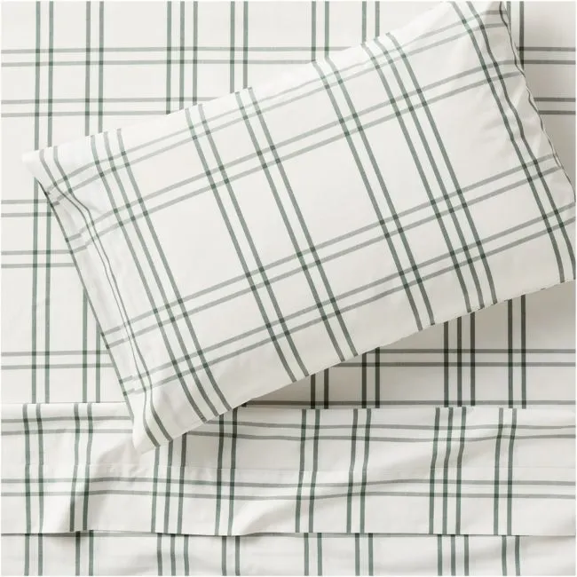 Stax Green 100% Organic Cotton Kids Twin Sheet Set