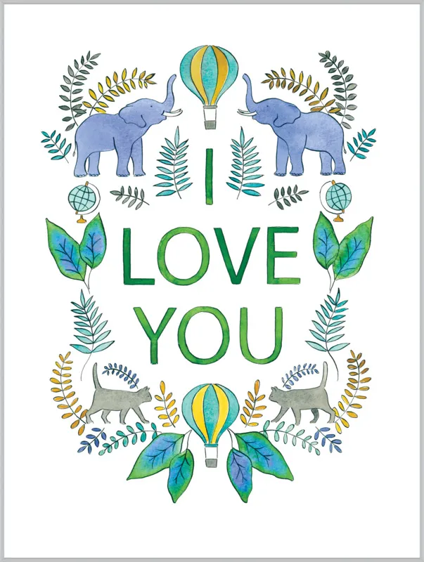 I Love You by Rachel Rogers for Artfully Walls