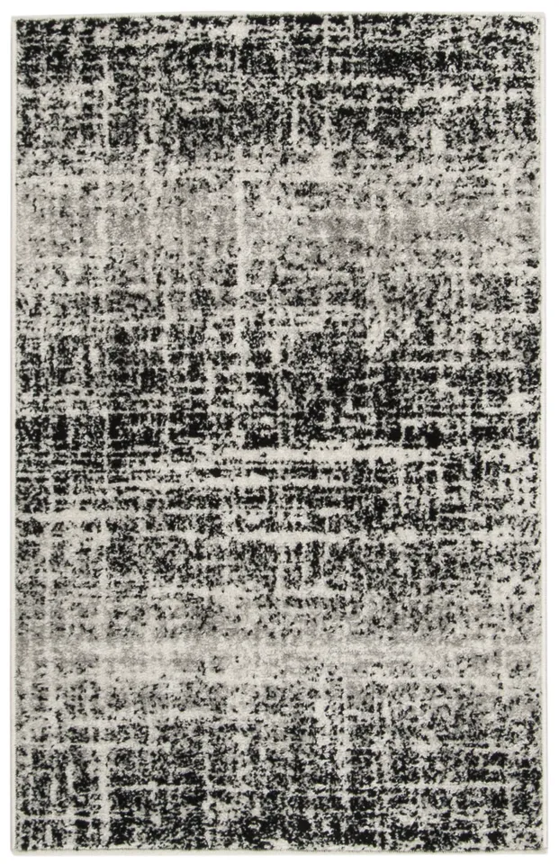 Arlo Home Woven Area Rug, ADR116B, Ivory/Black,  2' 6" X 4'