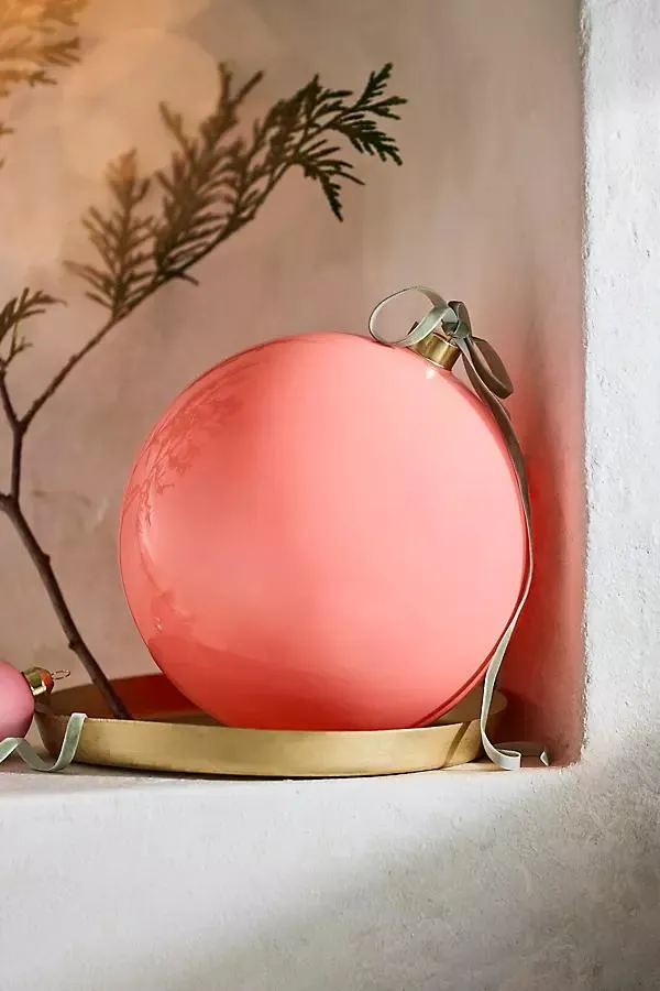 Good Cheer 8" Giant Glass Bauble Ornament