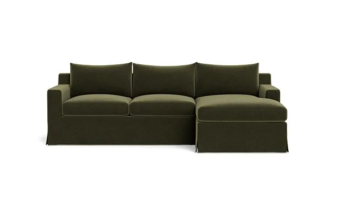 Sloan Slipcovered Right Chaise Sectional