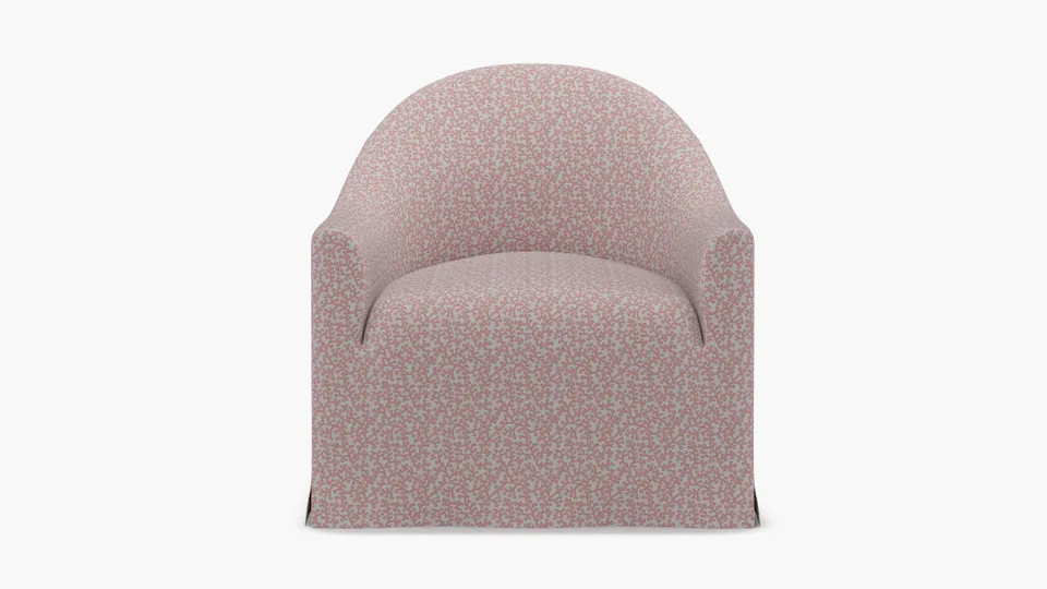 Slipcover Swivel Chair, Flamingo Hele Bay