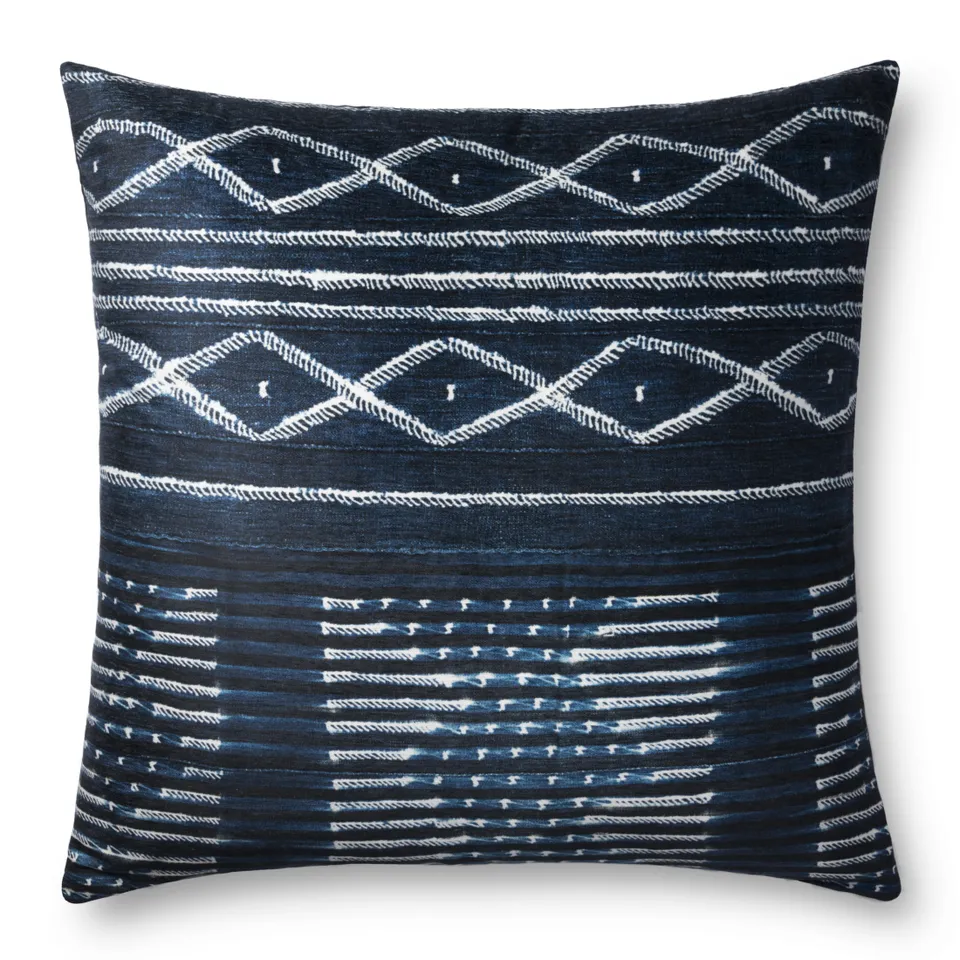 Loloi PILLOWS - FLOOR PILLOW P0723 Navy 3' x 3' Cover w/Poly