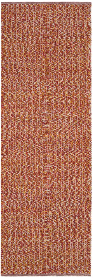 Arlo Home Hand Woven Area Rug, MTK602D, Orange/Multi,  2' 3" X 7'