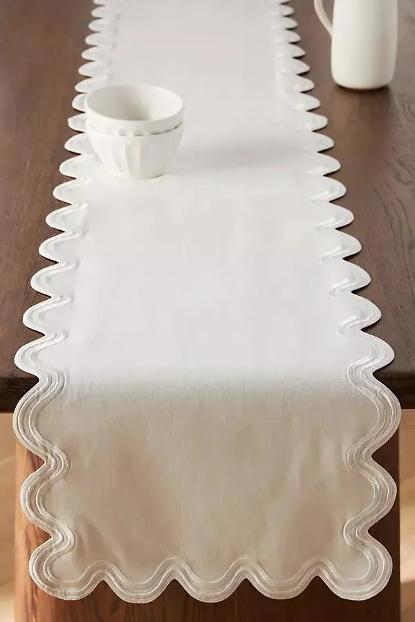 Madeline Embroidered Table Runner