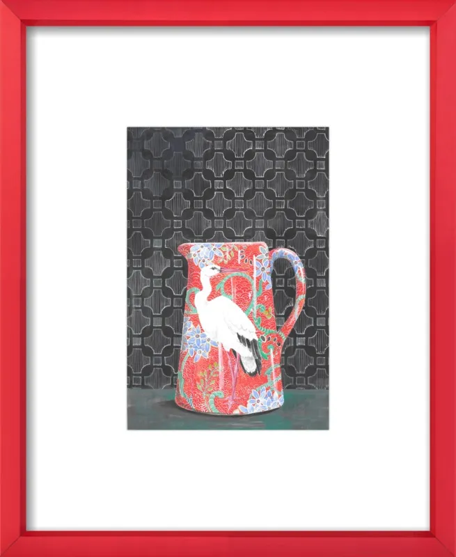 Red Vase by Miri Eshet for Artfully Walls