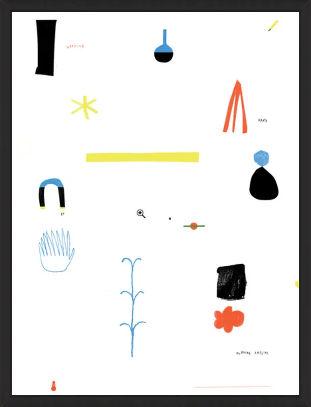 Working hard by playing around  by Agata Królak for Artfully Walls