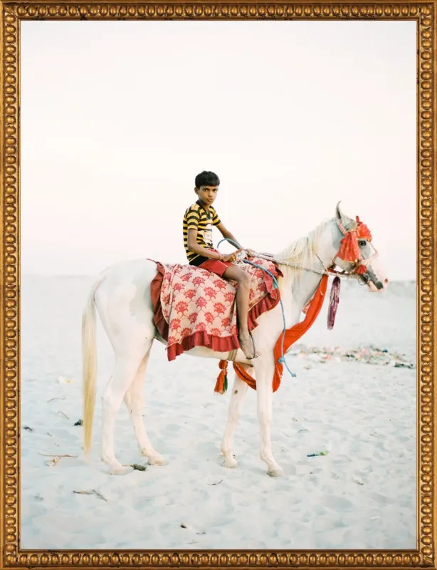 Boy on Horse by Andrew Jacona for Artfully Walls