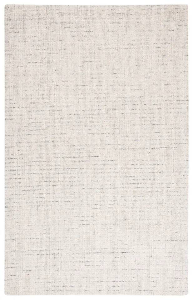 Safavieh Couture Abstract Collection Hand Tufted Area Rug, Ivory / Light Grey, 4' x 6'