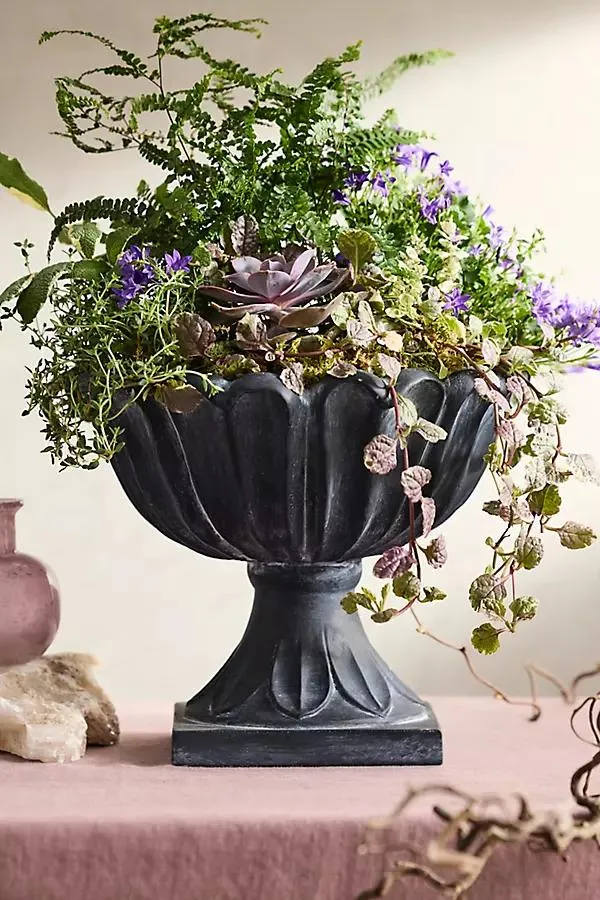 Flora Concrete Urn