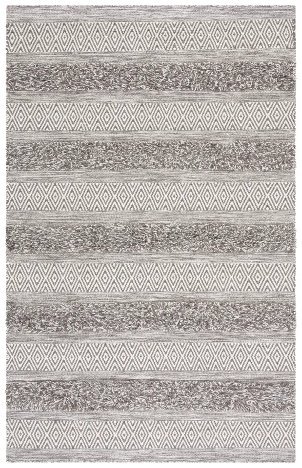 Safavieh Couture Vermont Collection Hand Woven Area Rug, Brown / Ivory, 4' x 6'