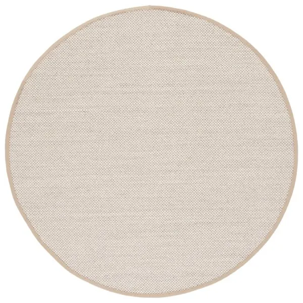 Natural Weave Solid Bordered Area Rug