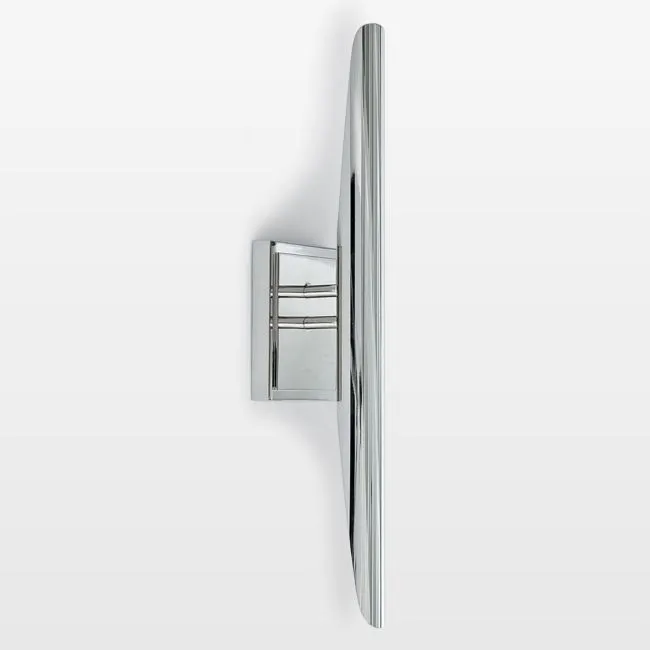 Redford Polished Nickel Sconce, 22"