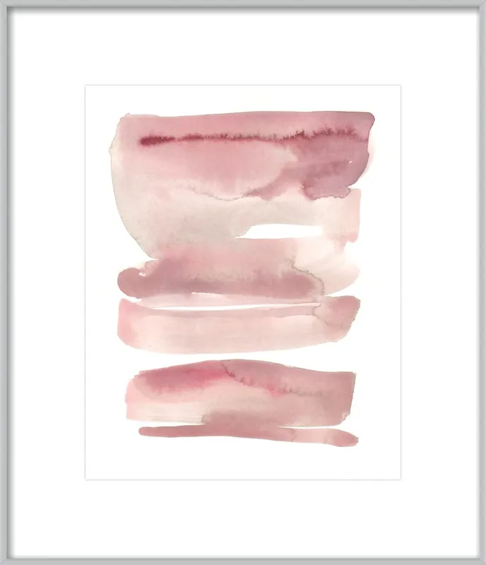 pink waves by Kelly Witmer for Artfully Walls