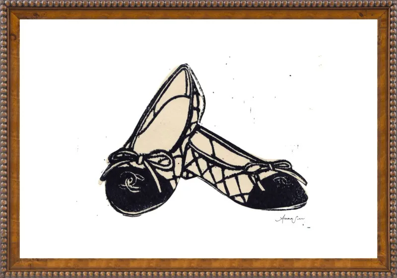 Chanel Ballet Flats by Anna See for Artfully Walls