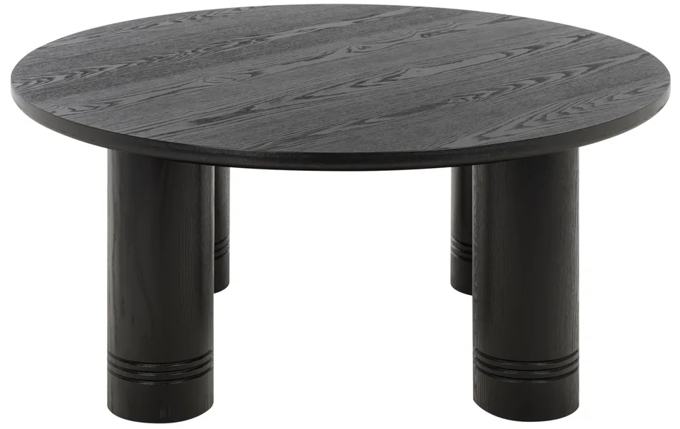 Canino Round Coffee Table - Black