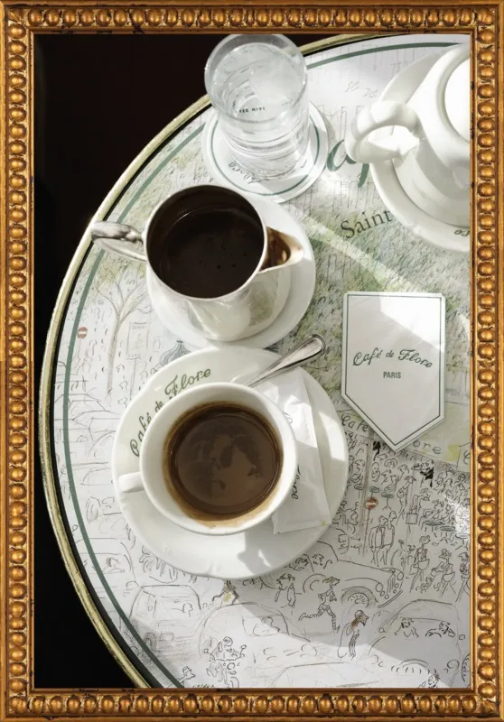 Chocolat chaud au Café de Flore by Lauren & Annael Tolila for Artfully Walls