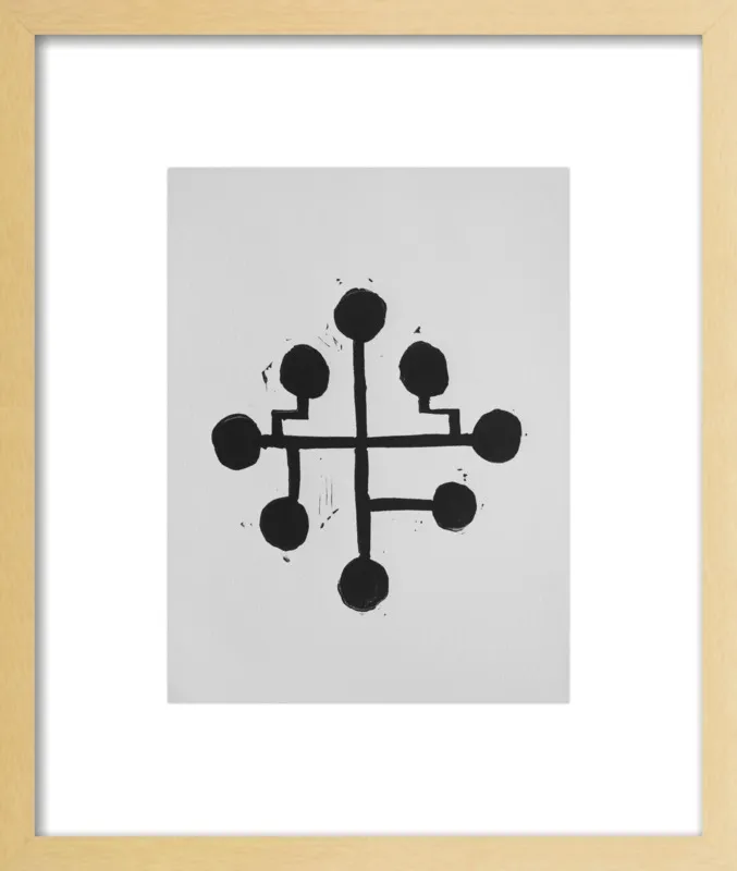 Geometric Midcentury Atomic Print by Stacy Rajab for Artfully Walls