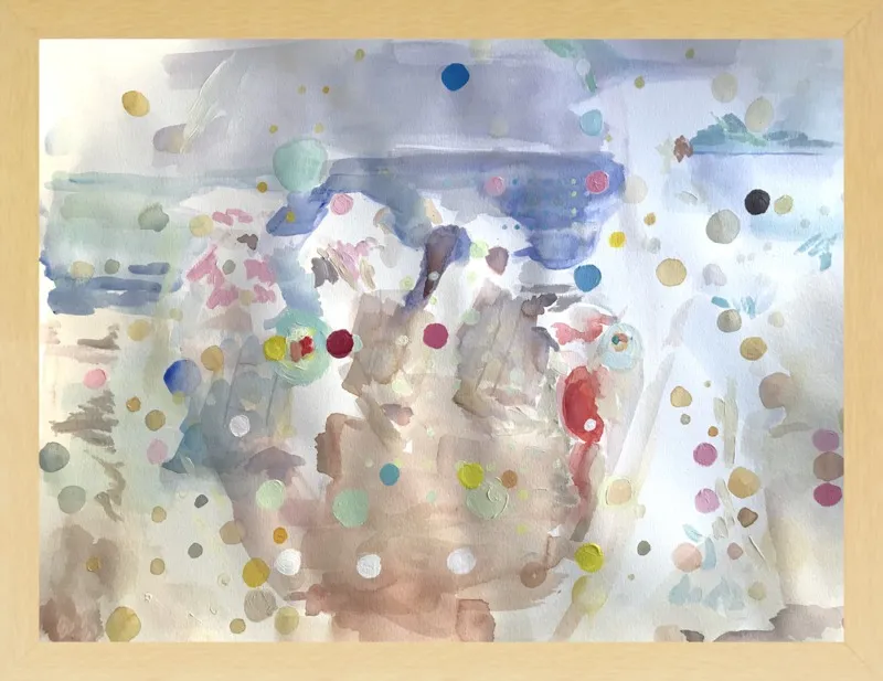 Beach scene (from memory)  by Hannah Dean for Artfully Walls