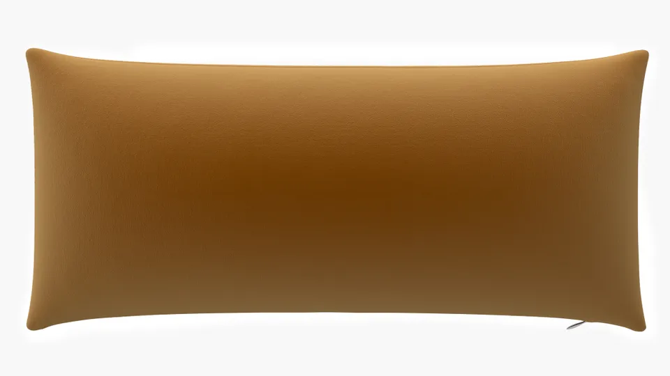Throw Pillow 14" x 30", Marigold Performance Velvet, 14" x 30"