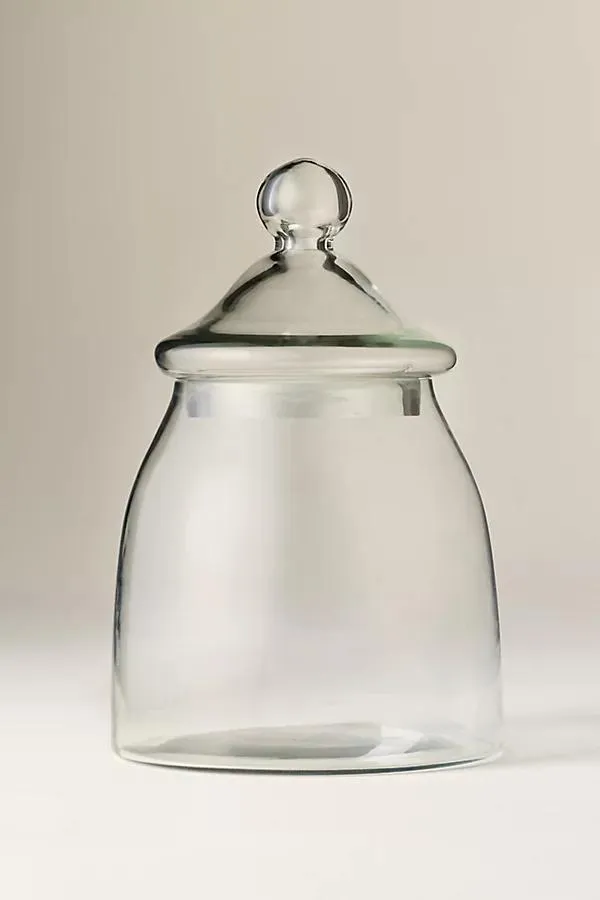 Medium Vintage Glass Bon Bon Jar