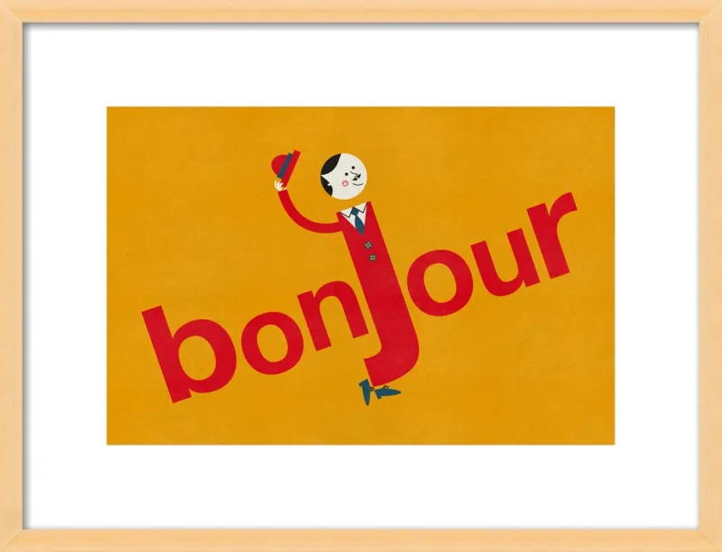 Bonjour by Blanca Gómez for Artfully Walls