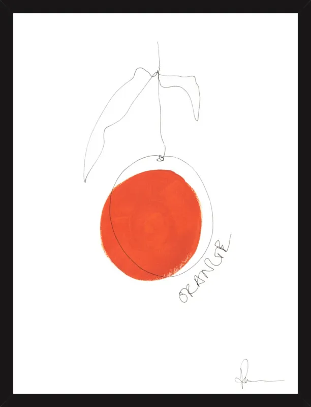 Orange by Polly Mann for Artfully Walls