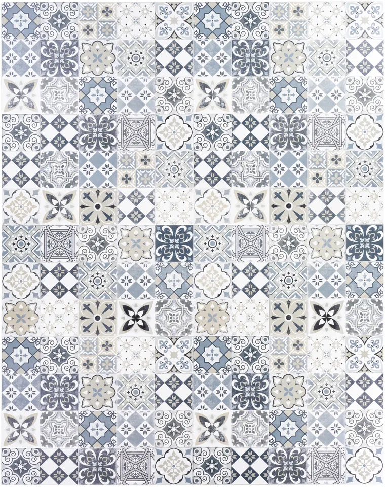 Vinilo White Indoor 6'6" x 8'2" Machine Woven Rug