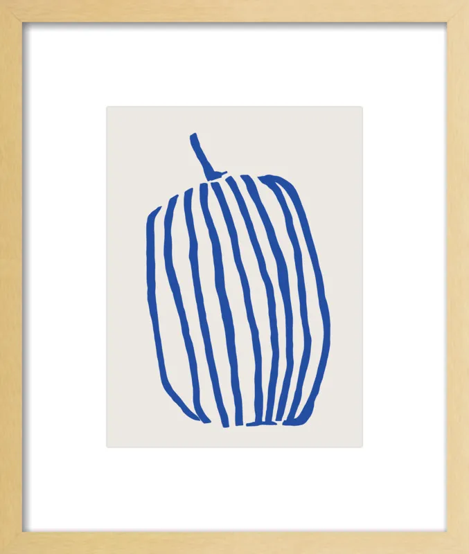 Striped pumpkin by Jessica Nielsen for Artfully Walls