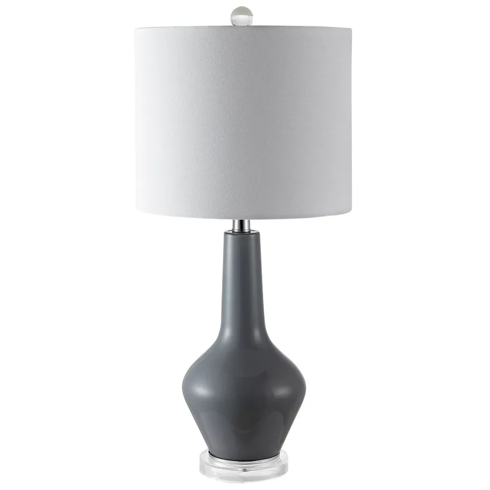 Velor Table Lamp, Set Of 2 - Grey