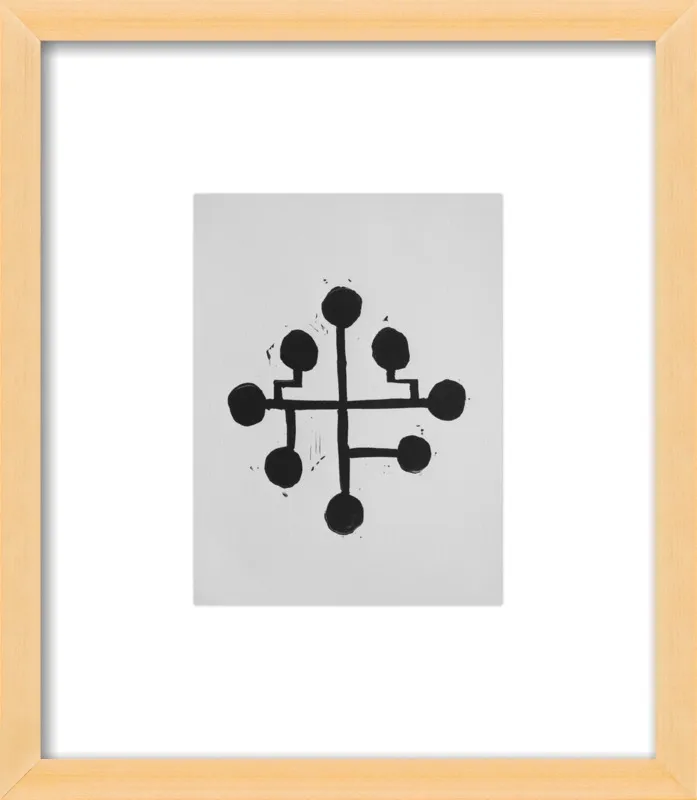 Geometric Midcentury Atomic Print by Stacy Rajab for Artfully Walls