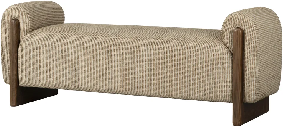 Eddison Polyester 22"H x 61"W x 17"D Bench