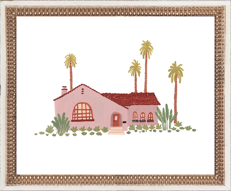 Pink Bungalow by Taylor Ann for Artfully Walls