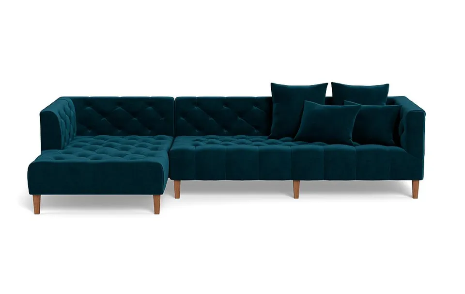 Ms. Chesterfield Sectional Sofa with Left Chaise by Apartment Therapy