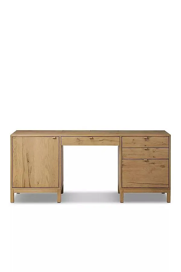 Tula Oak Executive Desk