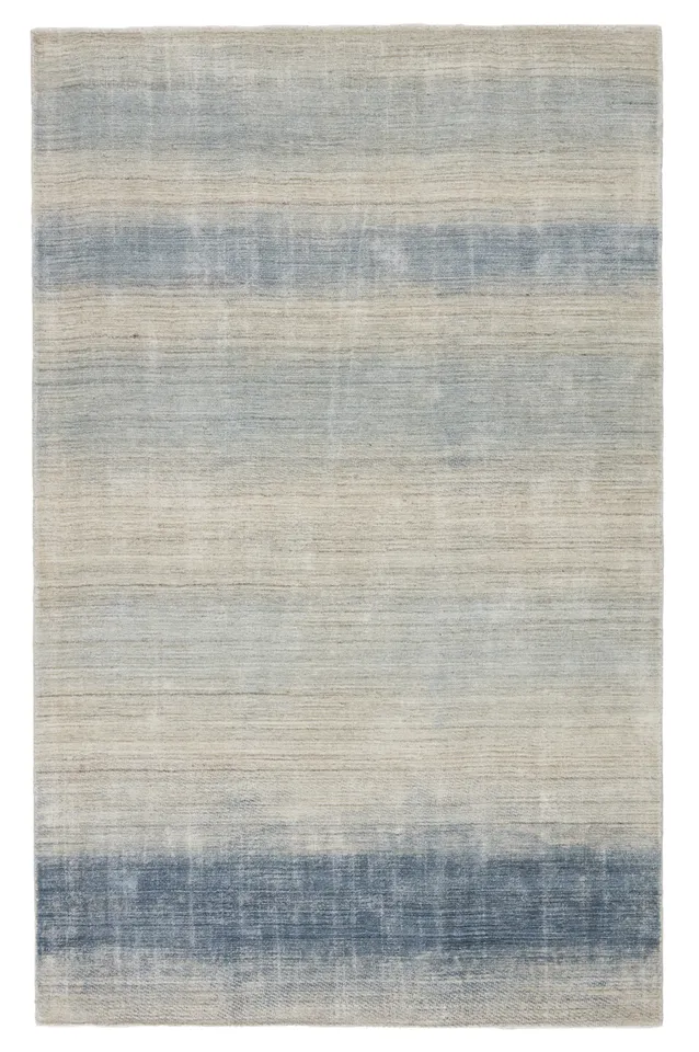 Barclay Butera by Bayshores Handmade Ombre Blue/ Beige Area Rug (10'X14')